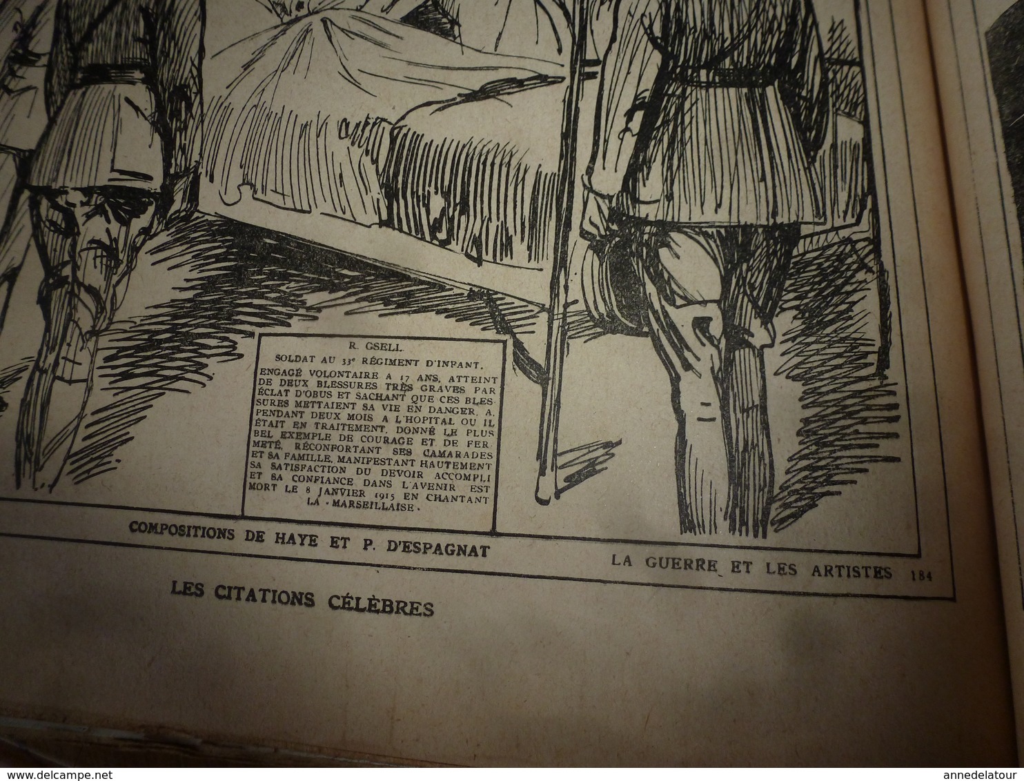 1914-18 LA GUERRE DOCUMENTÉE:Des héros par Haye-D'Espagnat (Leyris,Icart,Pelardy,Mathys,Malaguti,Audren,Blandin,etc)