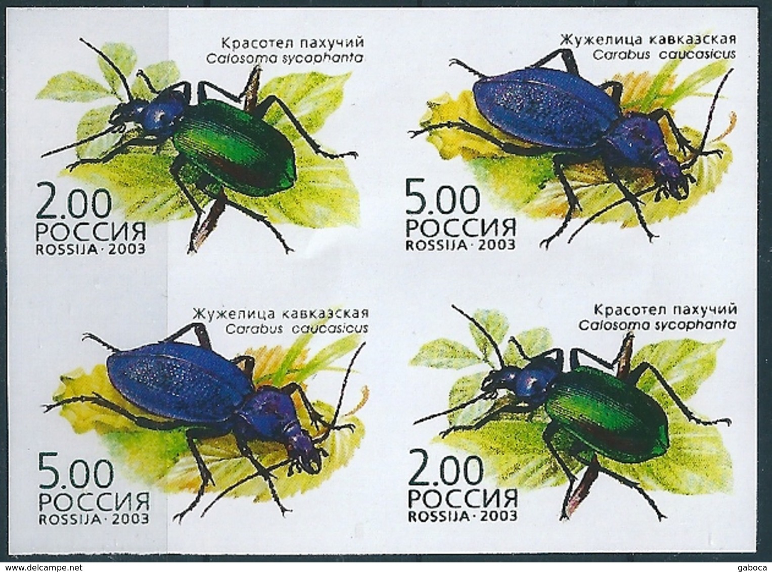 B1715 Russia 2003 Fauna Insects Bug Colour Proof - Variétés & Curiosités