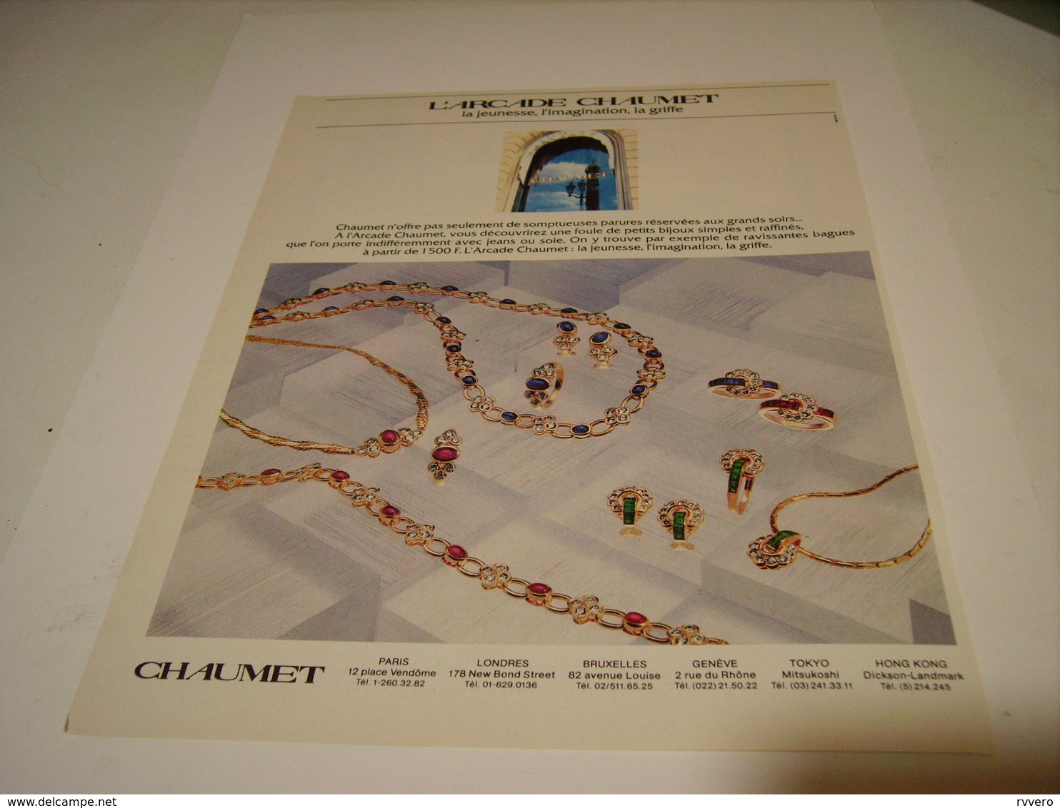 PUBLICITE AFFICHE JOAILLIER CHAUMET 1981 - Autres & Non Classés