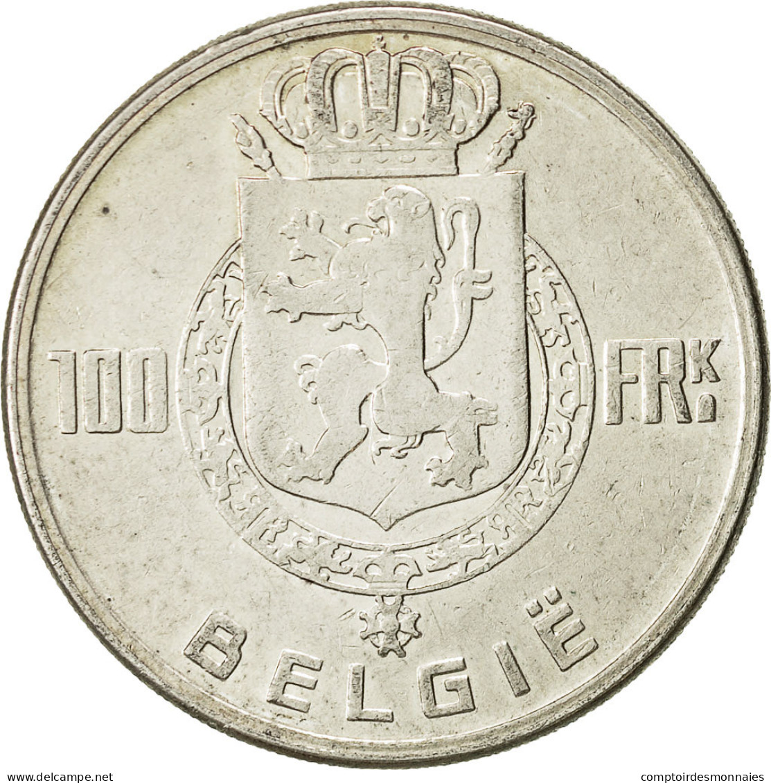 Monnaie, Belgique, 100 Francs, 100 Frank, 1949, TTB, Argent, KM:139.1 - 100 Francs