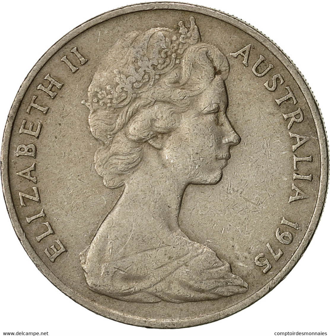 Monnaie, Australie, Elizabeth II, 20 Cents, 1975, TTB, Copper-nickel, KM:66 - 20 Cents