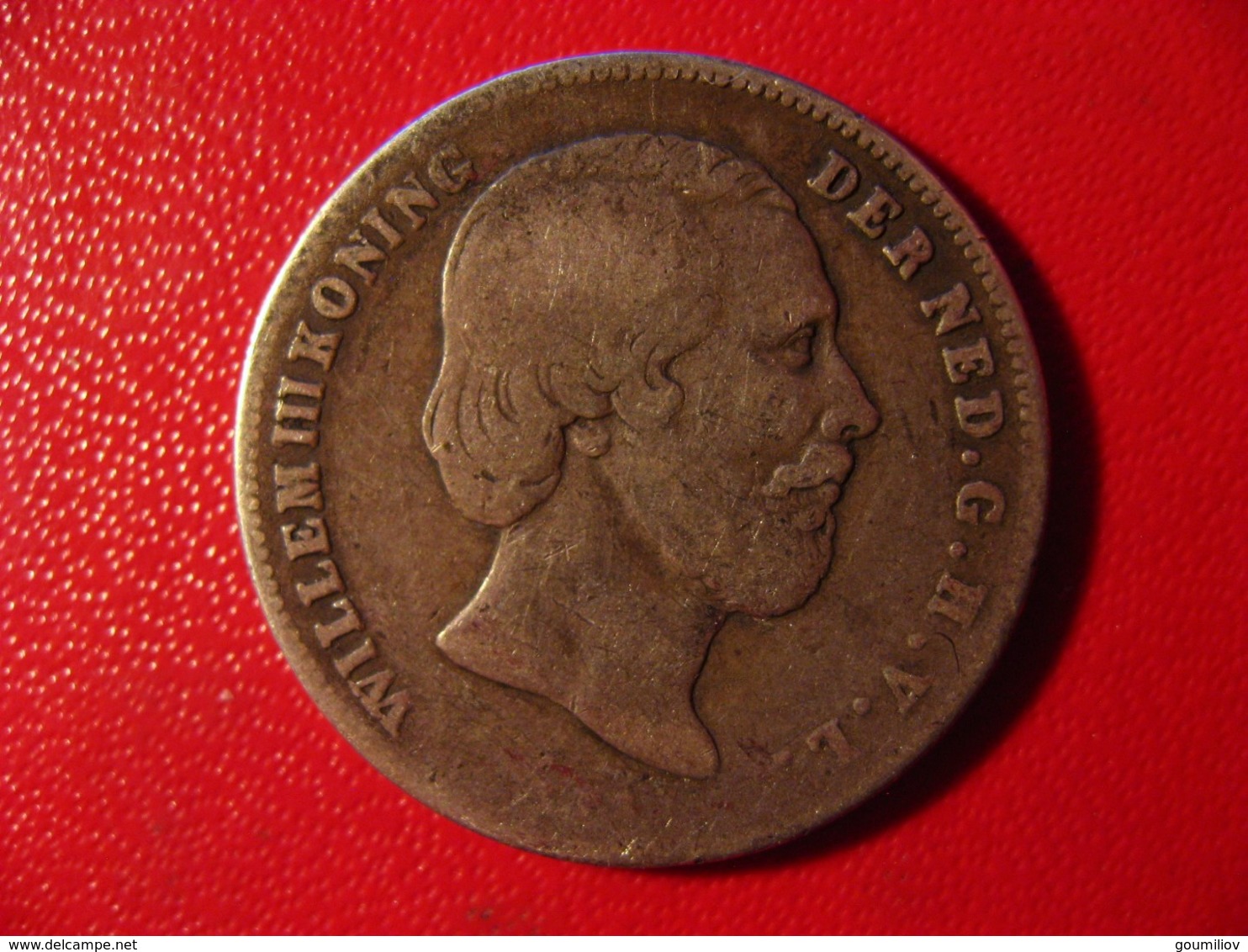 Pays-Bas - 1/2 Gulden 1858 Wilhem III 8585 - 1849-1890 : Willem III