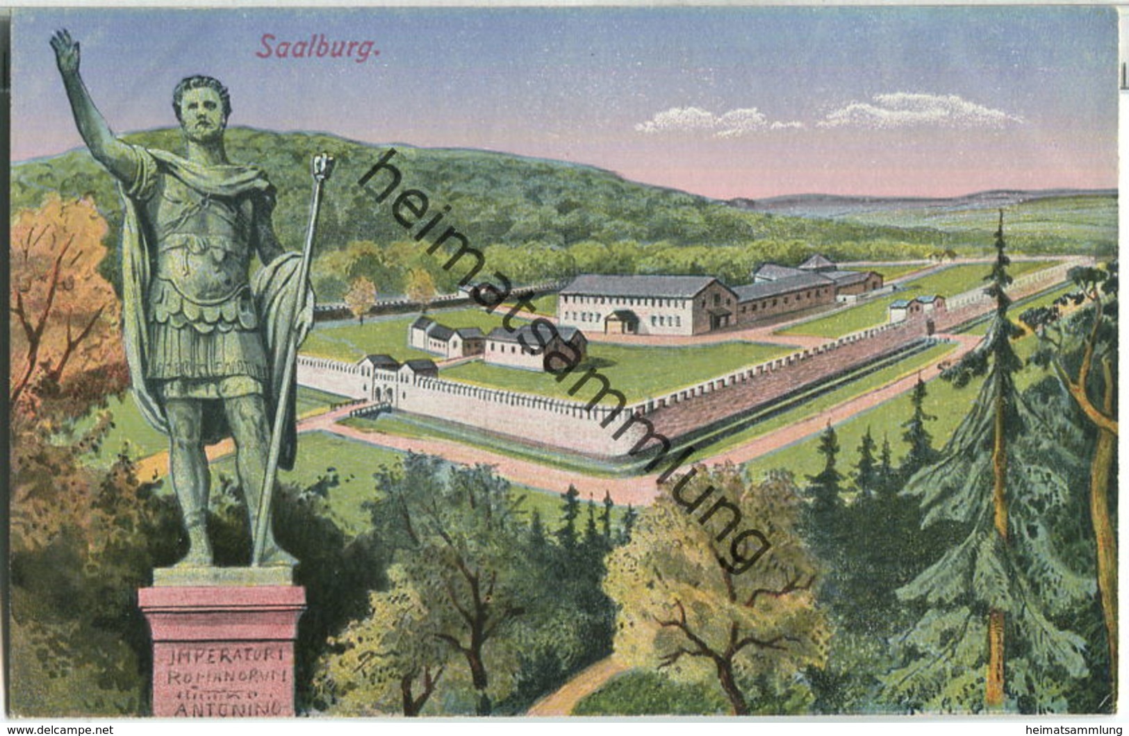 Saalburg - Verlag Friedrich Sachse Bad Homburg ~1920 - Saalburg