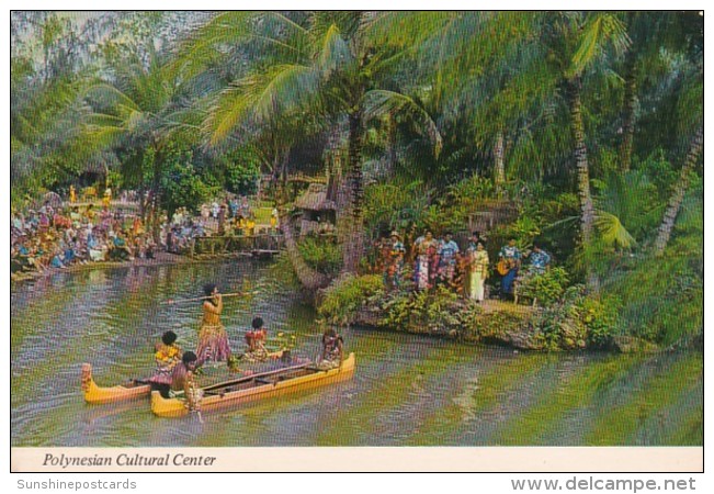 Hawaii Oahu Laie Polynesian Cultural Center Pageant Of Long Canoes - Oahu