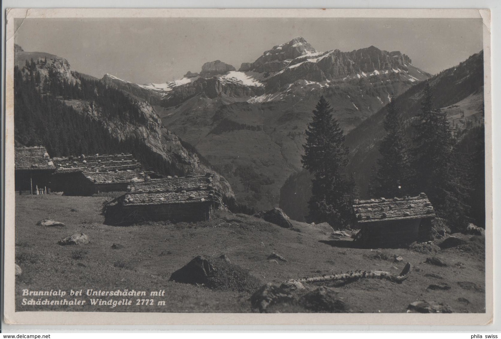 Brunnialp Bei Unterschächen Mit Schächerthaler Winggelle - Photo: Aschwanden - Unterschächen