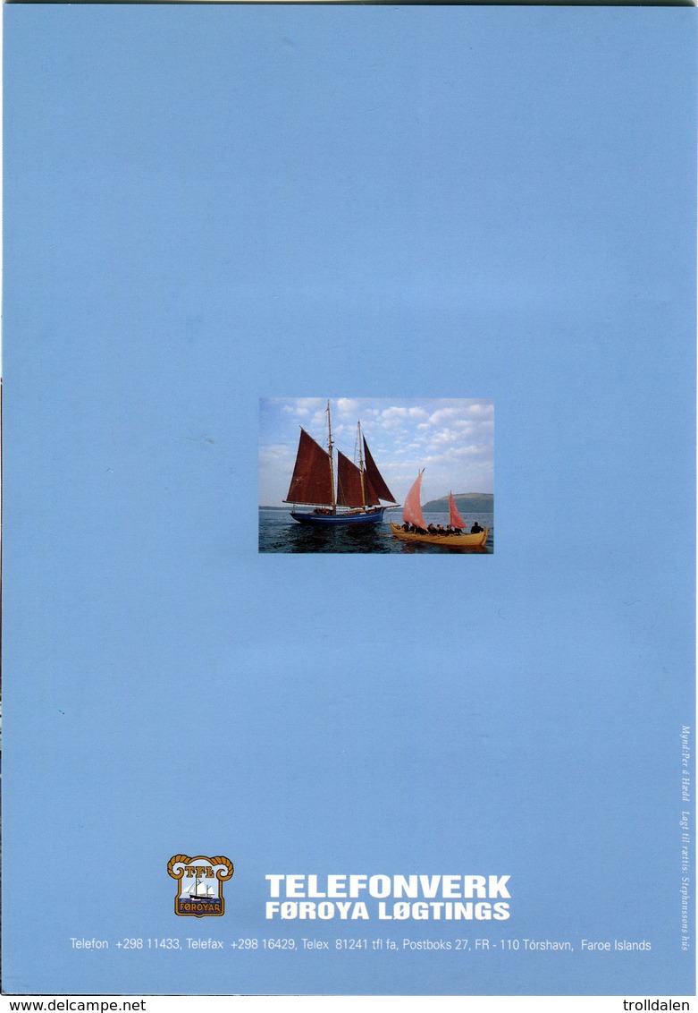 Faroe Island Cards In Folder,  Boats , OD11 , OD12 - Färöer I.