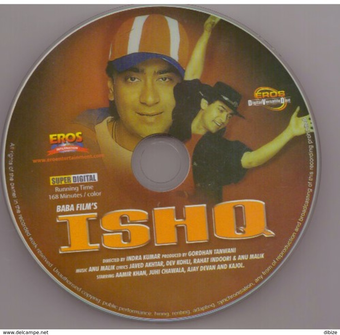 DVD Indien Ishq (Romance). Amir Khan. Sous-titres Français. English Subtitles. - Romantic