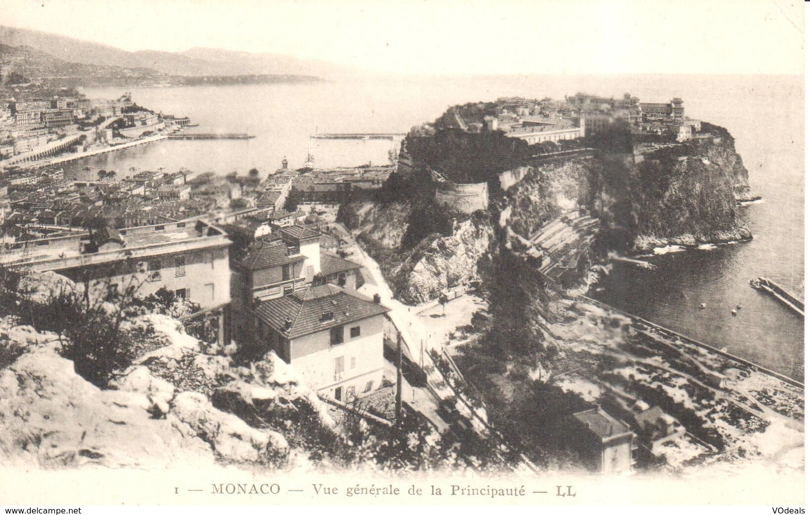 Monaco - CPA - Vue Générale De La Principauté - Tarjetas Panorámicas