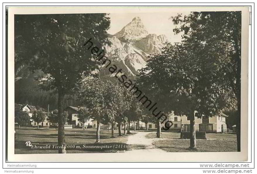 Ehrwald - Sonnenspitze - Foto-AK - Ehrwald