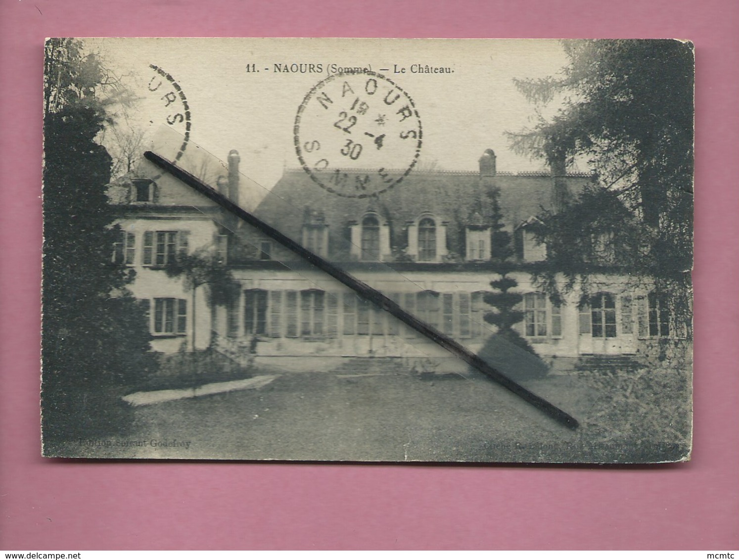 CPA Provenant D'un Carnet - Naours  - (Somme) - Le Château - Naours