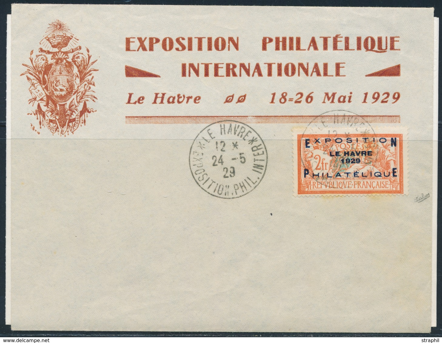 L N°257A - Obl. Expo Le Havre - 24/5/29 - S/env. à Entête De L'Expo - Signé Calves -  TB - Unused Stamps