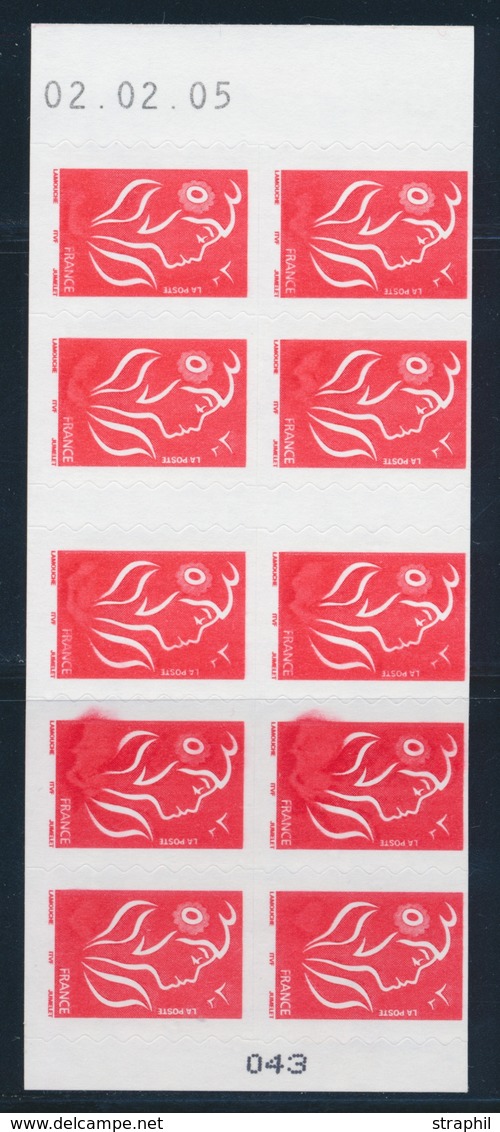 ** CARNETS N°3744 C1 - Maculation S/les 10 T. - TB - Unused Stamps