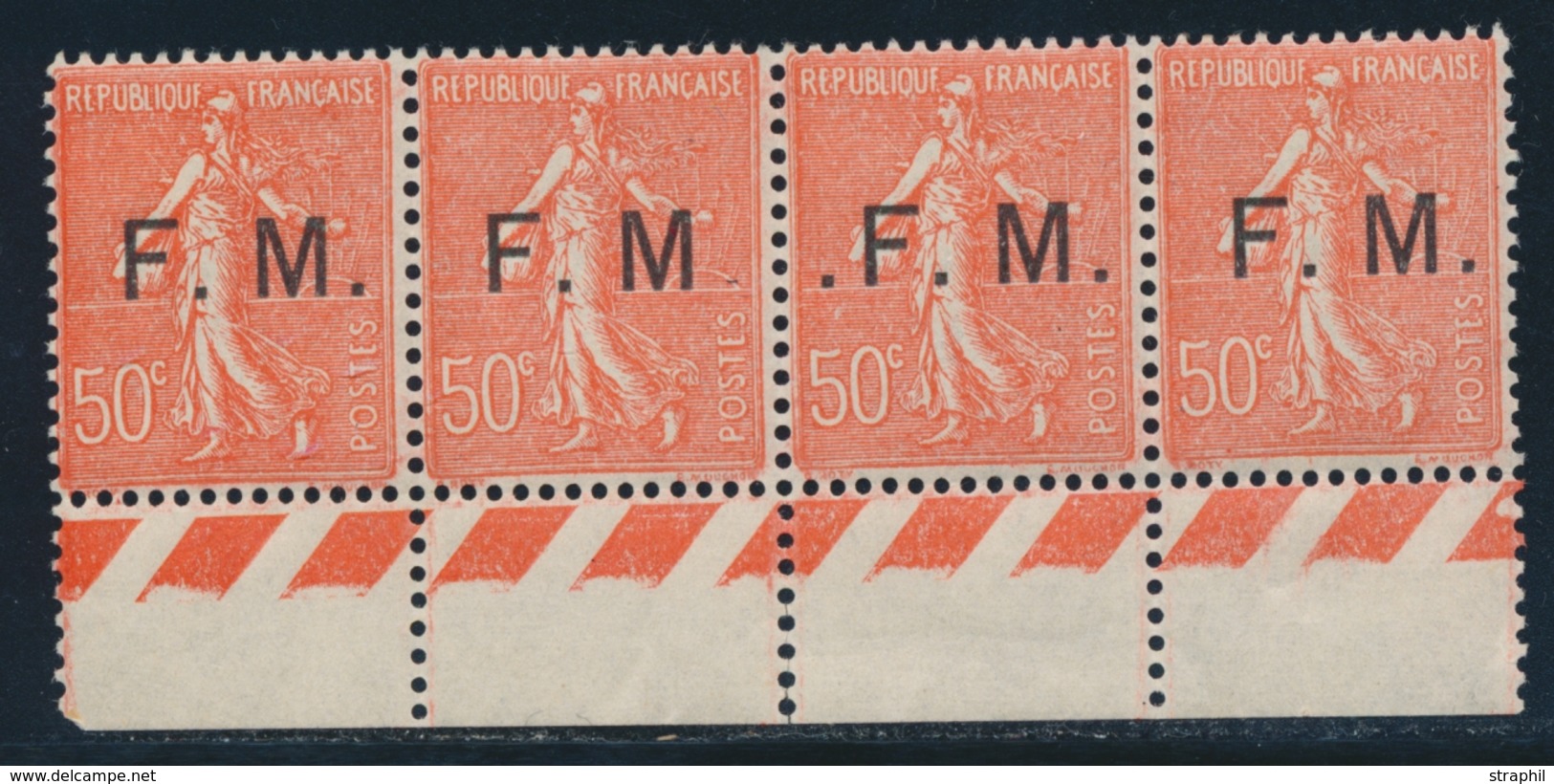 ** FRANCHISE MILITAIRE N°6a/c - Bde De 4 - BDF - TB - Unused Stamps