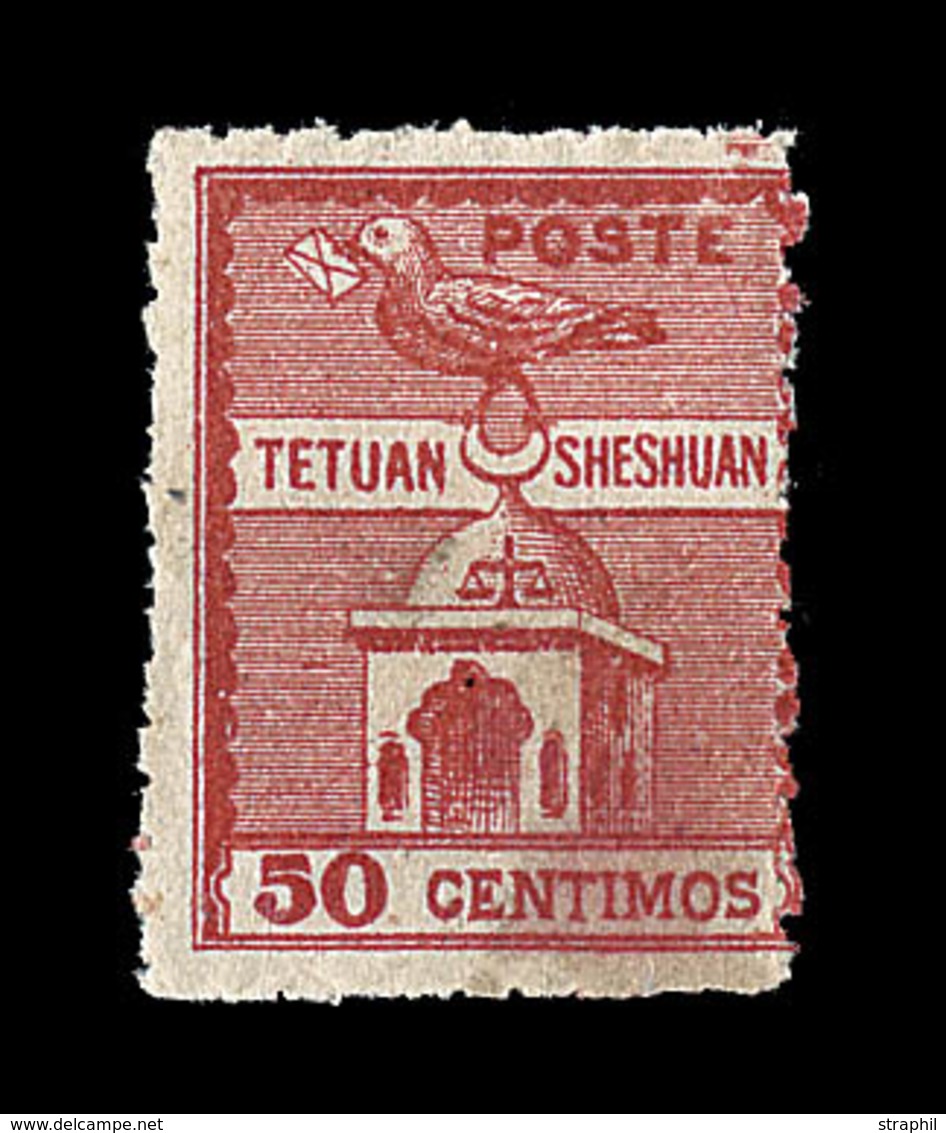 * POSTES LOCALES - TETOUAN à CHECHOUAN N°150 - 50c Rouge - TB - Vide