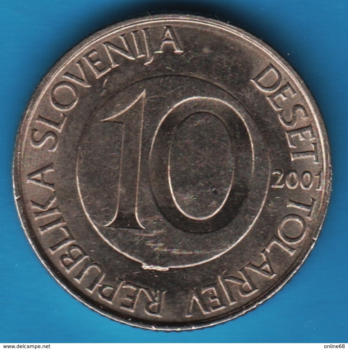 SLOVENIJA 10 TOLARJEV 2001 EQUUS - Slovénie