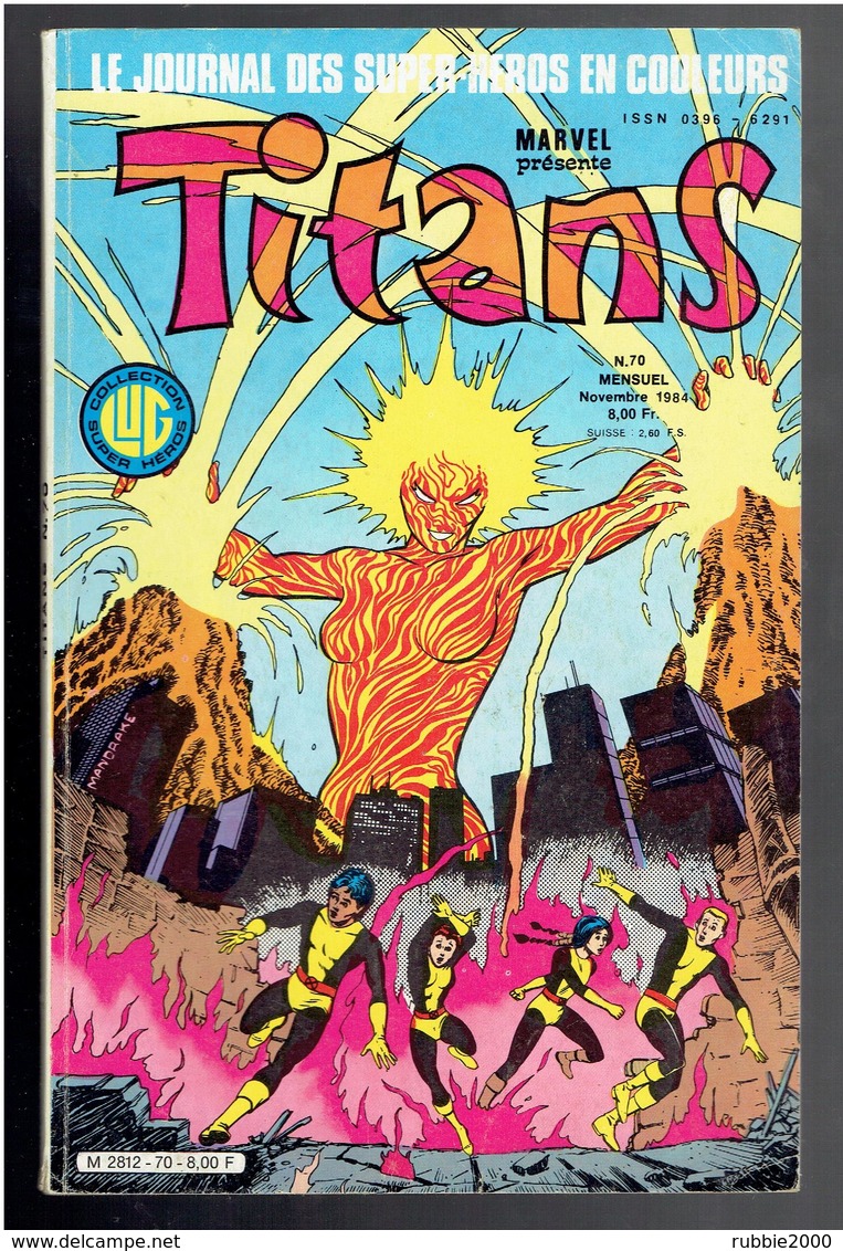 TITANS MARVEL COLLECTION SUPER HEROS 1984 NUMERO 70 - Titans