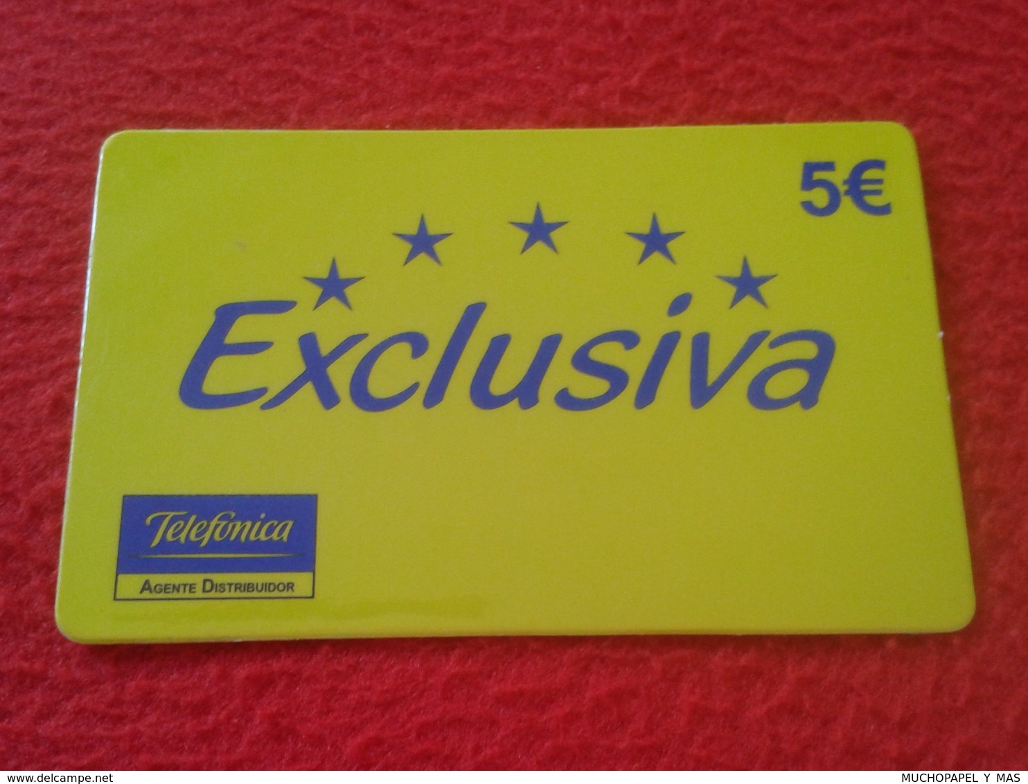 ANTIGUA TARJETA TELEFÓNICA PHONE CARD ESPAÑA SPAIN ESPAGNE TELEFÓNICA EXCLUSIVA 5 EUROS VER FOTO/S Y DESCRIPCIÓN. IDEAL - Andere & Zonder Classificatie