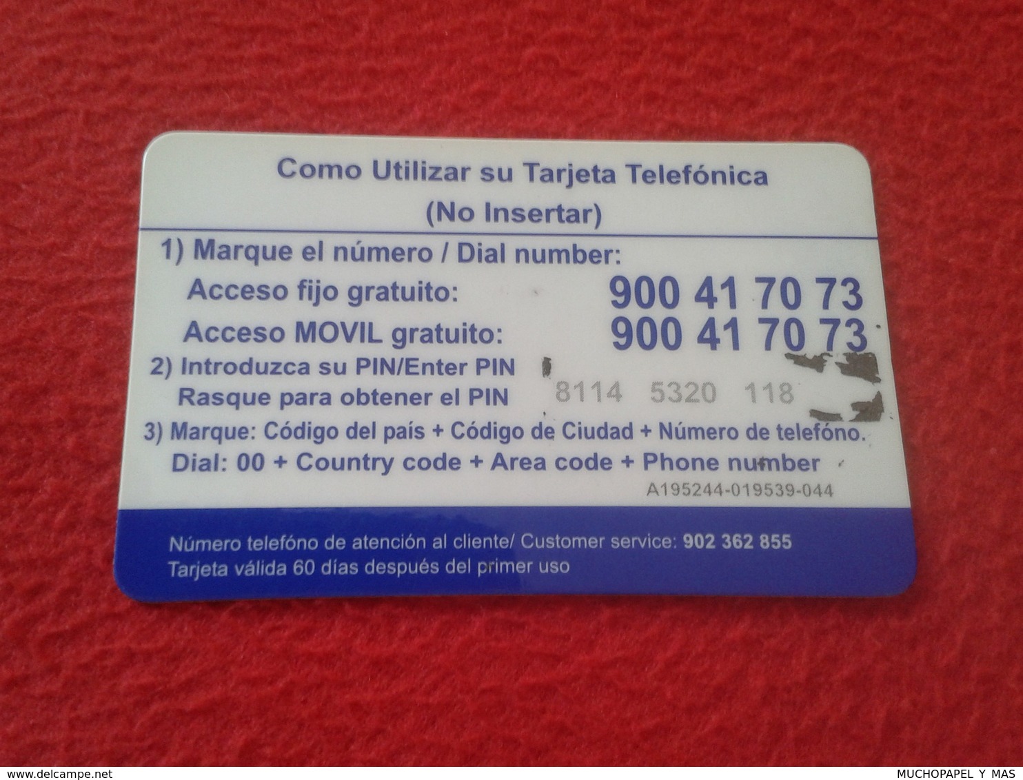 ANTIGUA TARJETA TELEFÓNICA PHONE CARD ESPAÑA SPAIN ESPAGNE ? TELECARD TELEFÓNICA AGENTE DISTRIBUIDOR 6 EUROS VER FOTO/S - Altri & Non Classificati