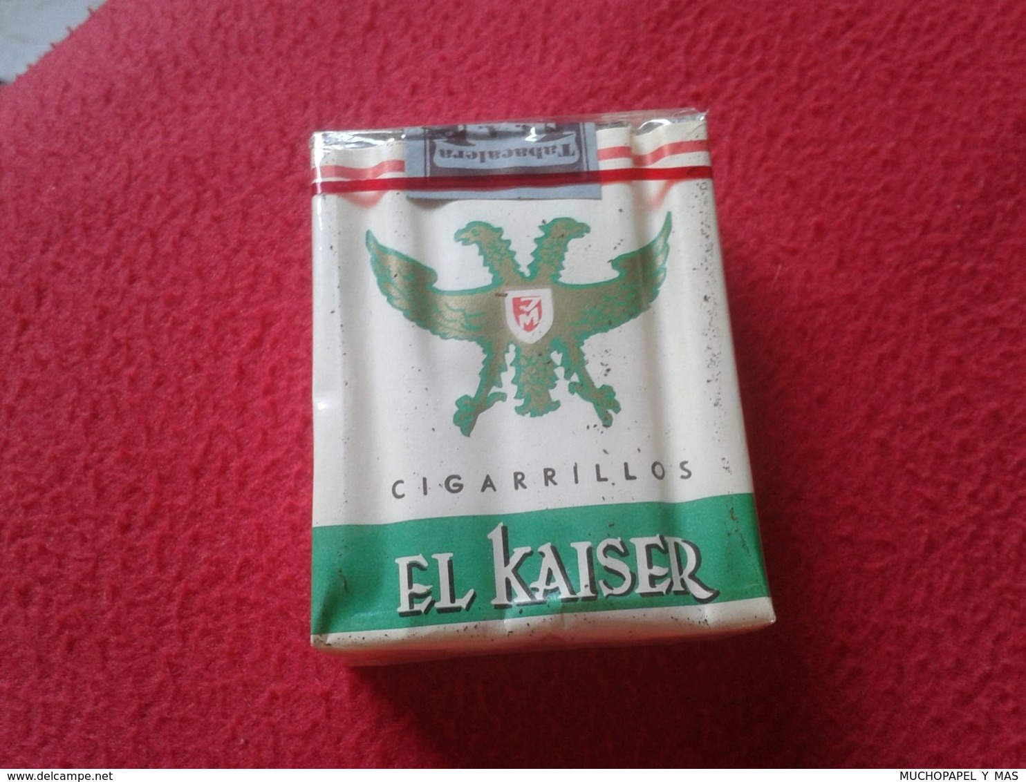 ANTIGUO PAQUETE DE 20 CIGARRILLOS TABACO BLANDO EL KAISER TENERIFE SPAIN ESPAGNE OLD TOBACCO PACKAGE CIGARETTES VER FOTO - Zigarettenhalter U. -spitzen