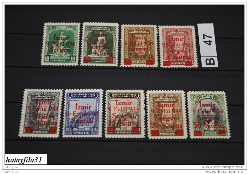 Türkei  1934 -  Mi. 971 - 979  ** Postfrisch ( MNH ) / Messe In IZMIR / Stamps For Smyrna Fair - Nuevos