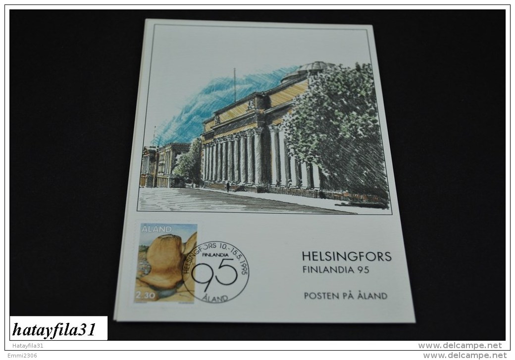Finnland - Aland  1995  EXHIBITION CARD ( Messe Karten )   FINLANDIA  95   (T - 100 ) - Maximum Cards & Covers