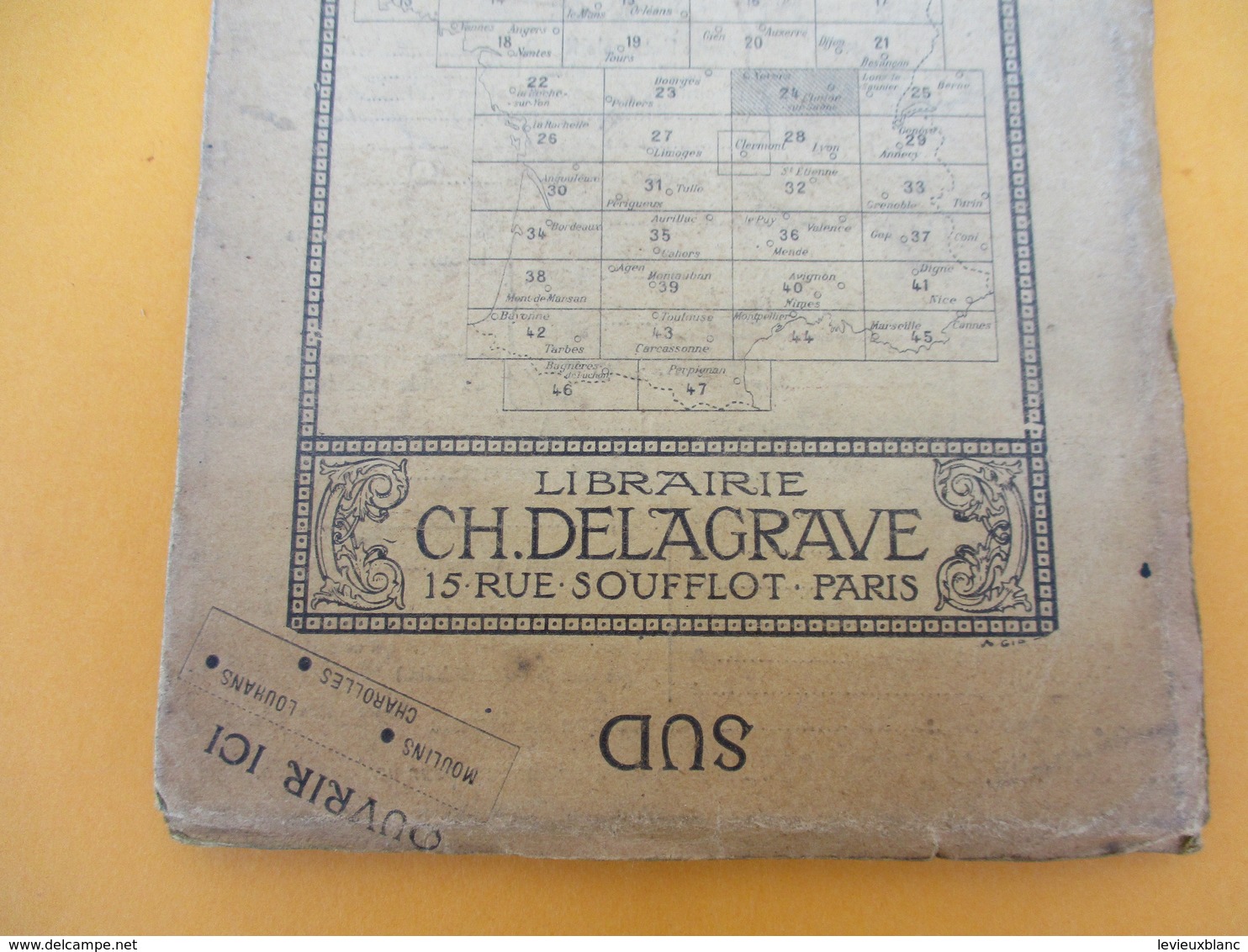 Carte MICHELIN /N° 24 Nevers-Chalon/ Ch Delagrave/ Paris/ Automobiles Renault Et Delaunay Belleville/ Vers 1905  PGC187 - Roadmaps