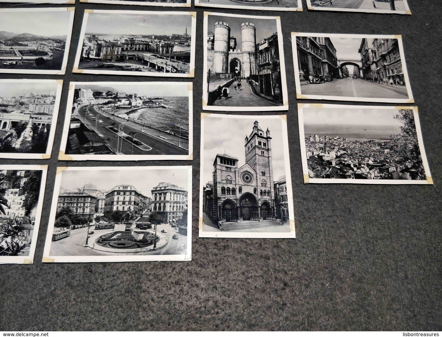 ANTIQUE LOT X 18 SMALL PHOTOS ITALY - GENOVA MONUMENTS , SQUARES, STREETS, AND MORE - Pellicole Cinematografiche: 35mm-16mm-9,5+8+S8mm