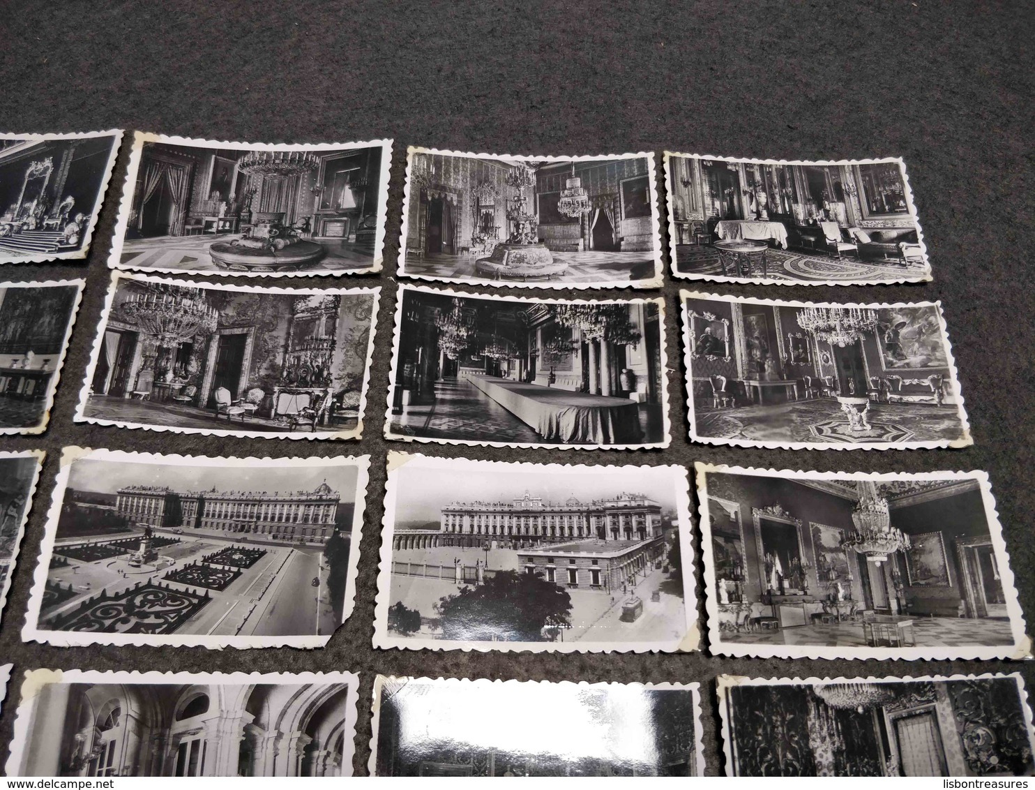 ANTIQUE LOT X 24 SMALL  PHOTOS SPAIN - MADRID PALACIO REAL VIEWS - Pellicole Cinematografiche: 35mm-16mm-9,5+8+S8mm