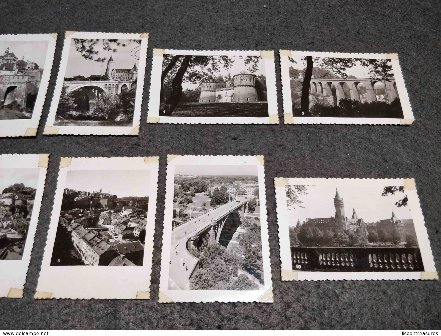 ANTIQUE LOT X 10 SMALL PHOTOS  CITY OF LUXEMBOURG - Bobinas De Cine: 35mm - 16mm - 9,5+8+S8mm