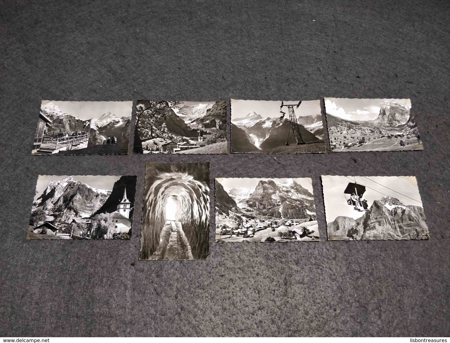 ANTIQUE LOT X 10 SMALL PHOTOS SWITZERLAND - GRINDELWALD VIEWS - Pellicole Cinematografiche: 35mm-16mm-9,5+8+S8mm