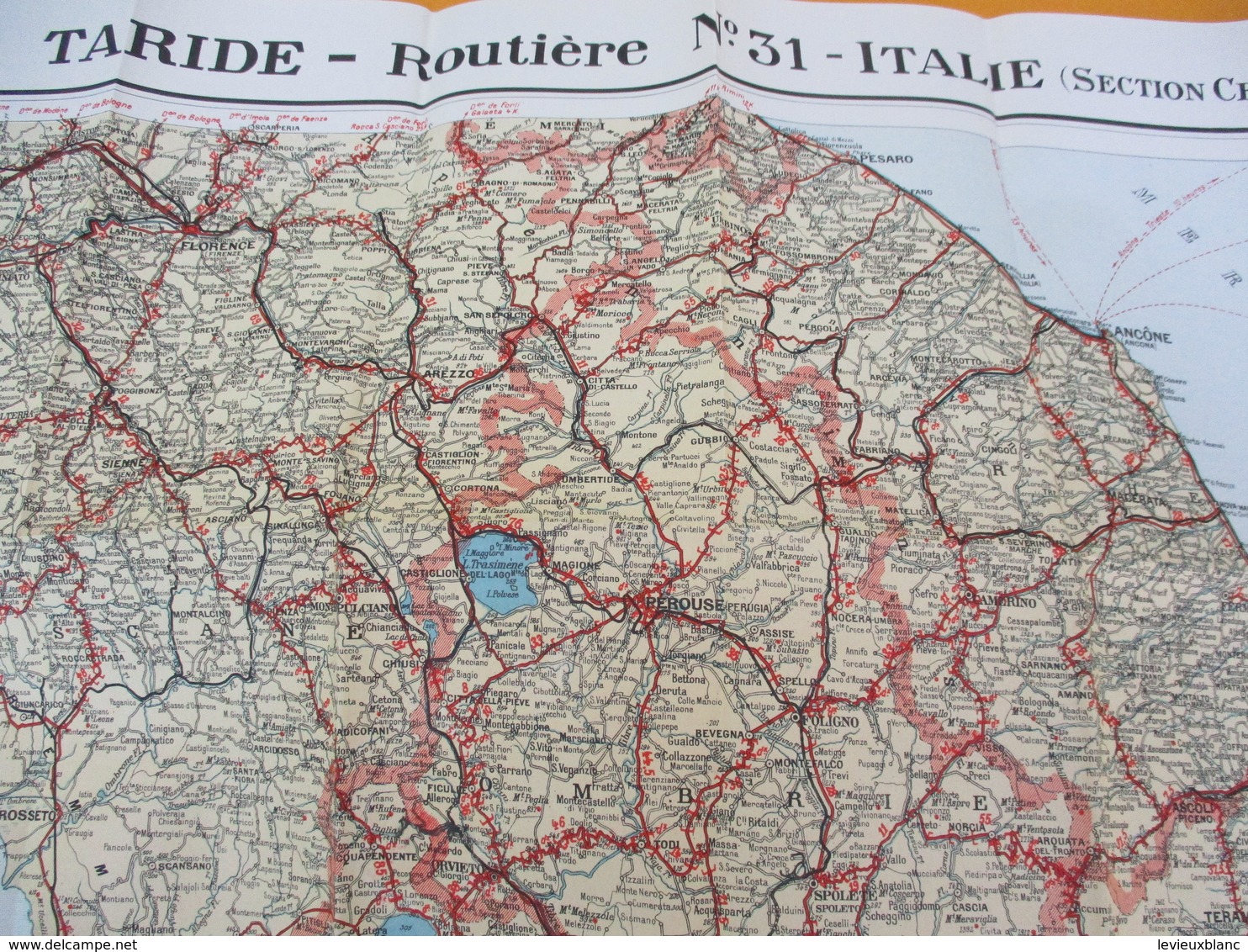 Carte TARIDE/n° 31/ ITALIE Centrale/Carte  Pour Le Tourisme/Portefeuille/Paris/Gaillac-Monrocq/ Vers 1930-40      PGC193 - Strassenkarten