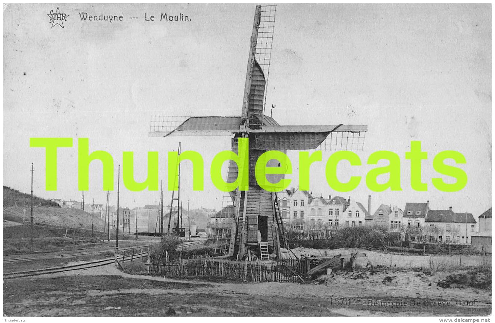 CPA  WENDUINE DE MOLEN WENDUYNE LE MOULIN TRAM - Wenduine