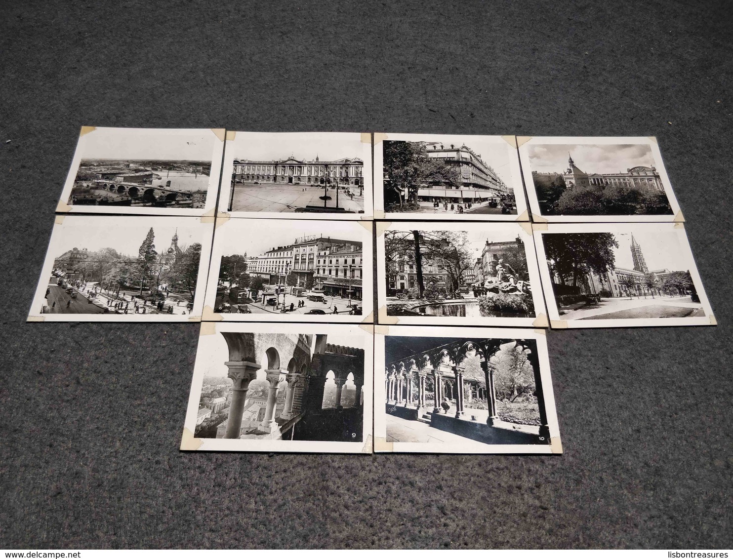 ANTIQUE LOT X 10 SMALL PHOTOS FRANCE - PARIS CITY VIEWS - Bobinas De Cine: 35mm - 16mm - 9,5+8+S8mm