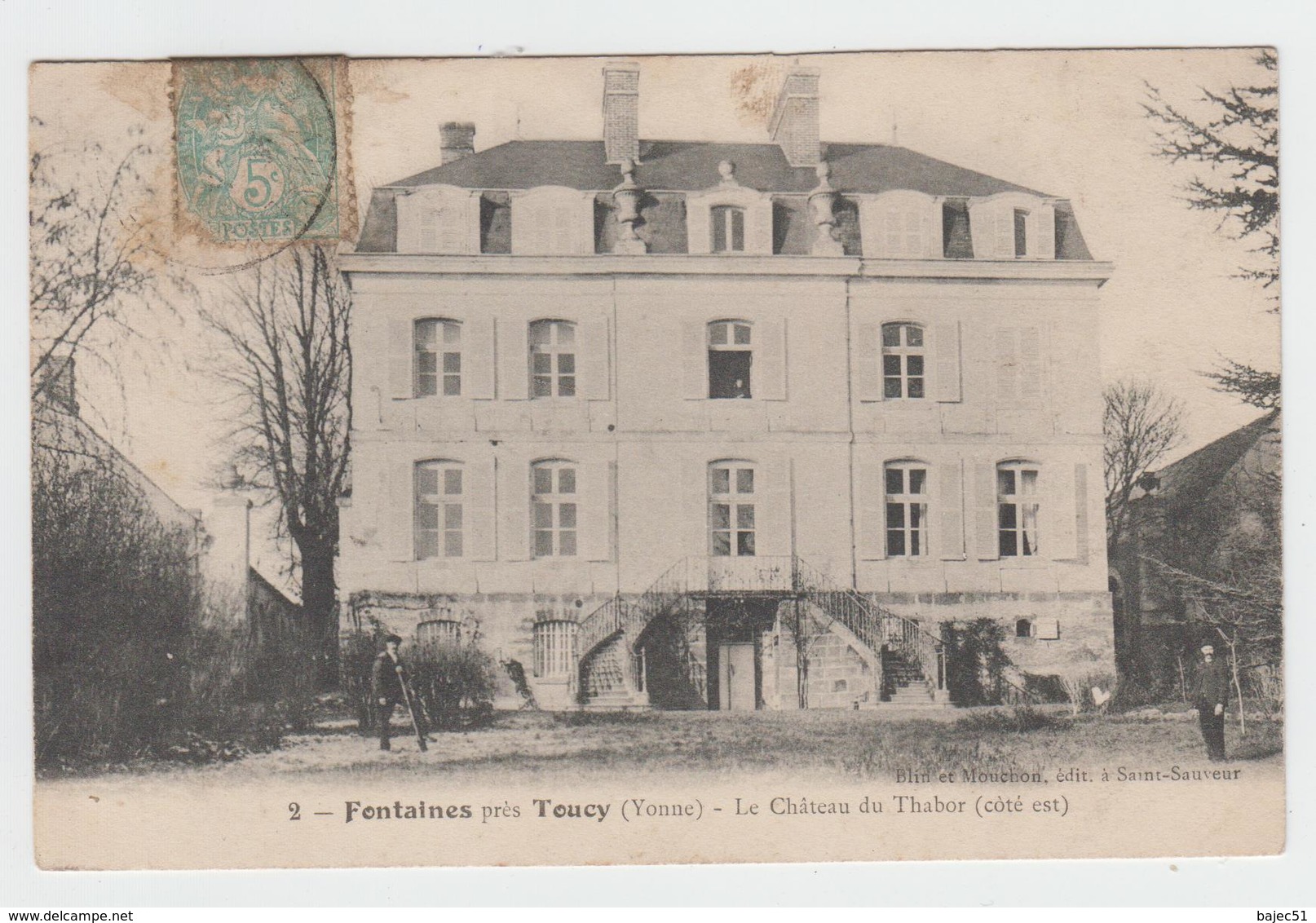 1 Cpa Fontaines "Château Du Thabor" - Fontaines Salees