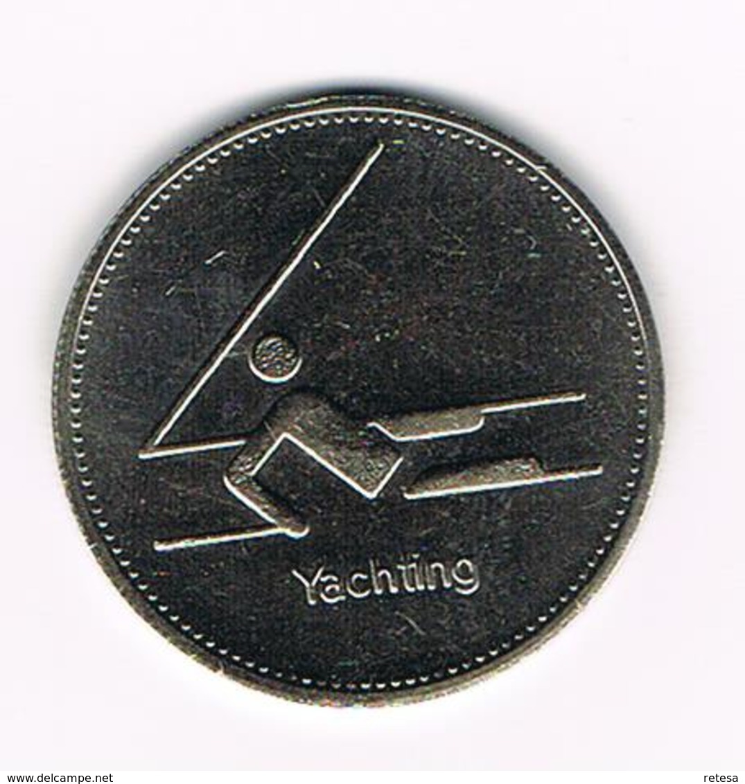&  PENNING OLYMPIC TRUST OF CANADA  YACHTING 1980 - Monedas Elongadas (elongated Coins)