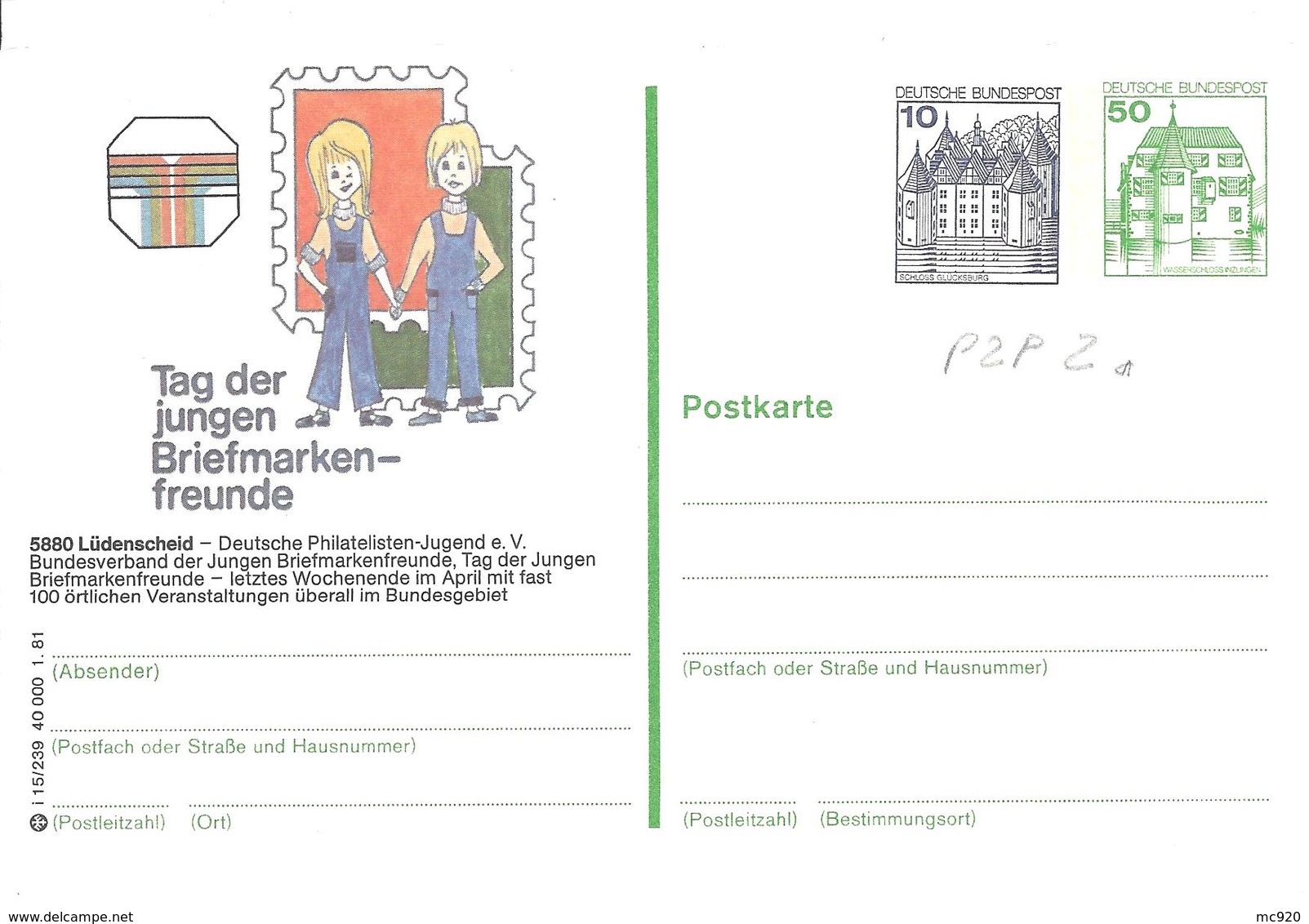 Allemagne Deutchland Entier Postal, Ganzsachen, Postal Stationery Carte Postale Privée Postkarten Private Nachnahme - Postales Privados - Nuevos