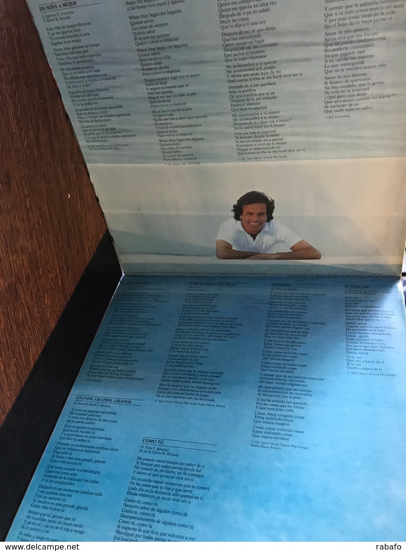 LP Argentino De Julio Iglesias Año 1980 - Sonstige - Spanische Musik