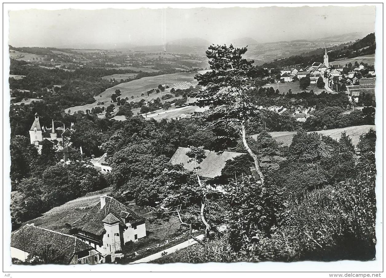 CPSM THORENS - GLIERES, LE BOURG ET LE CHATEAU DE SALES, HAUTE SAVOIE 74 - Thorens-Glières