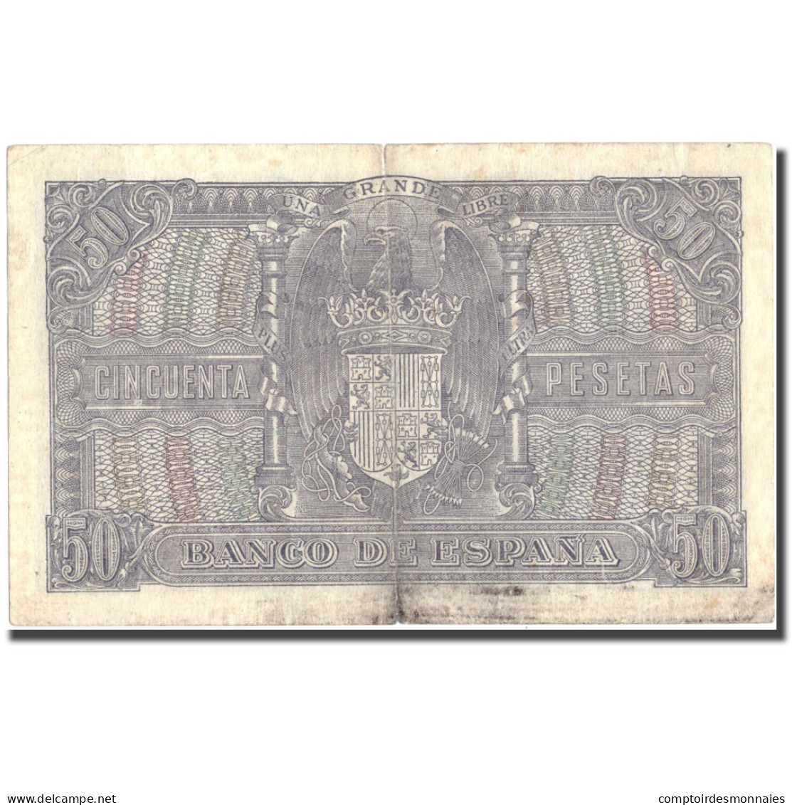 Billet, Espagne, 50 Pesetas, 1940, 1940-01-09, KM:117a, TB - 50 Pesetas