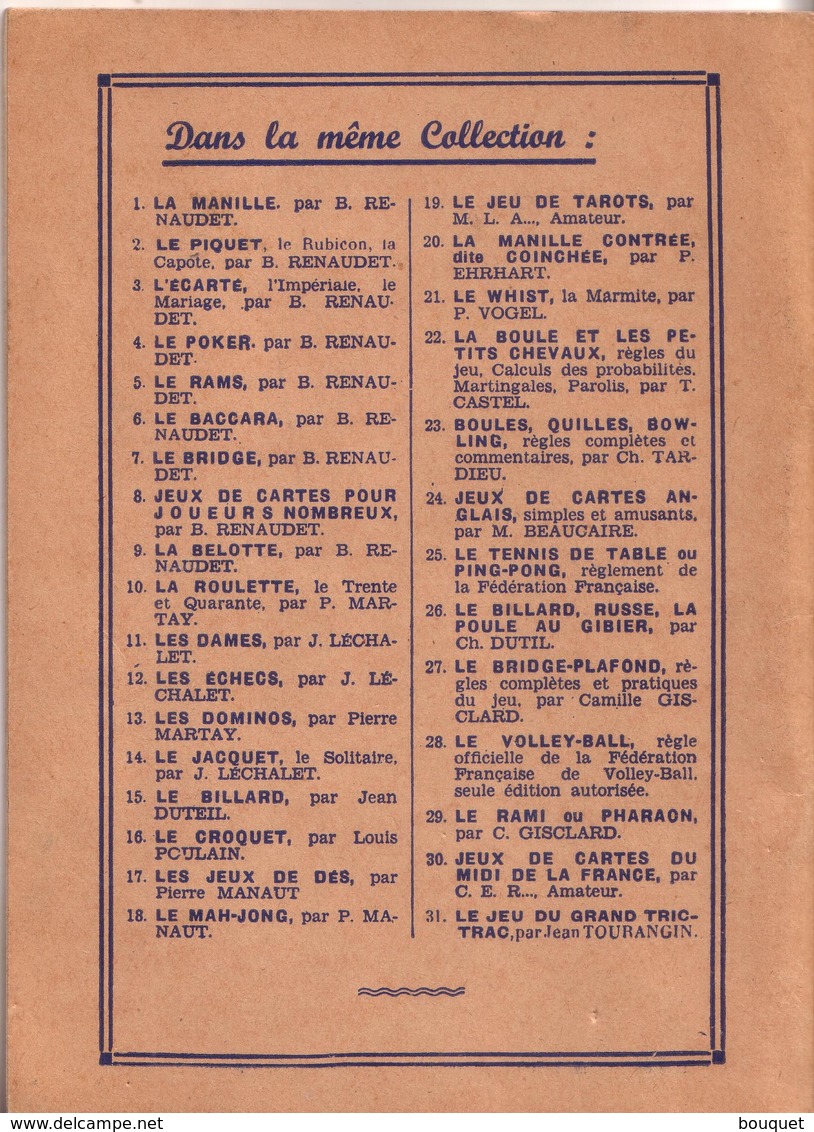 Palour Games - LIVRES - ILLUSIONNISME - MES TOURS DE PRESTIDIGITATION -  EDITION BORNEMANN - LUC MEGRET - 1950