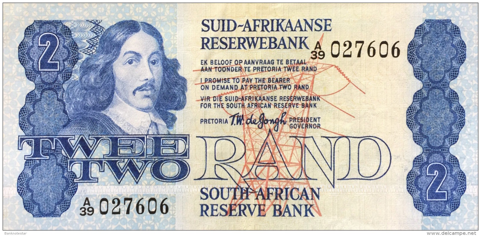 South Africa 2 Rand, P-118a XF - Suráfrica