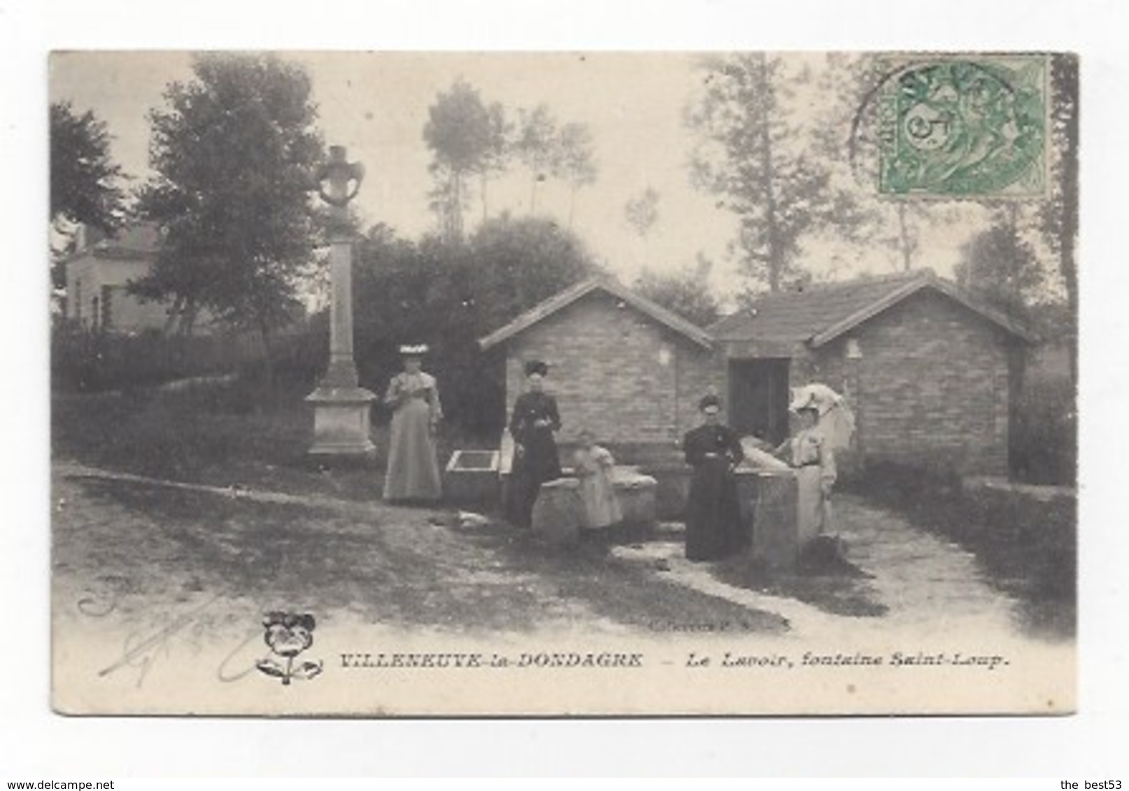 Villeneuve La Dondagre  -  Le Lavoir,  Fontaine Saint Loup - Villeneuve-la-Dondagre