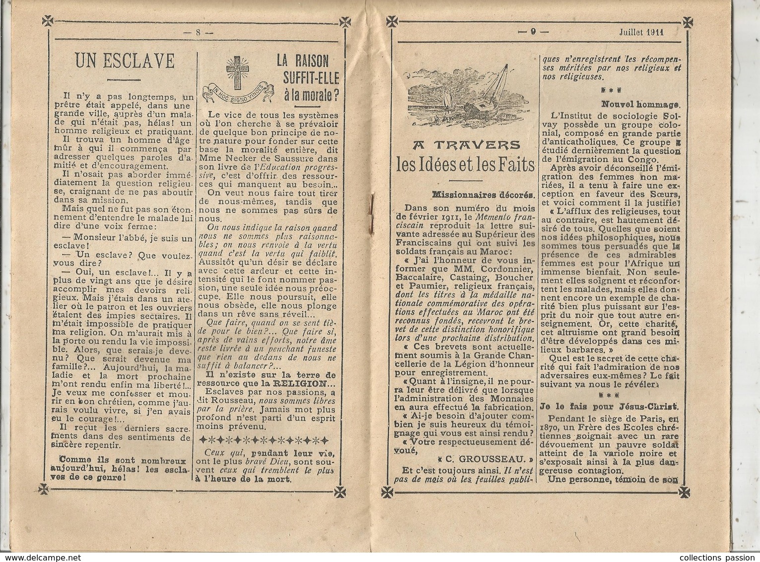 Régionalisme , Vienne , Religion, PETIT PELERIN DE SAINT FORT, Savigny Sous Faye, N° 100, 07-1911 ,  Frais Fr 1.95 E - Poitou-Charentes