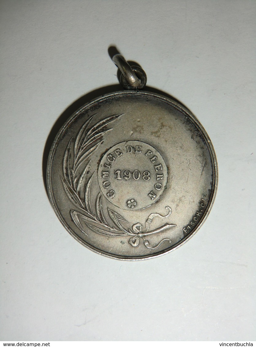 Médaille Belgique Comice De Fleron 1907 (Fisch Cie) - Professionnels / De Société