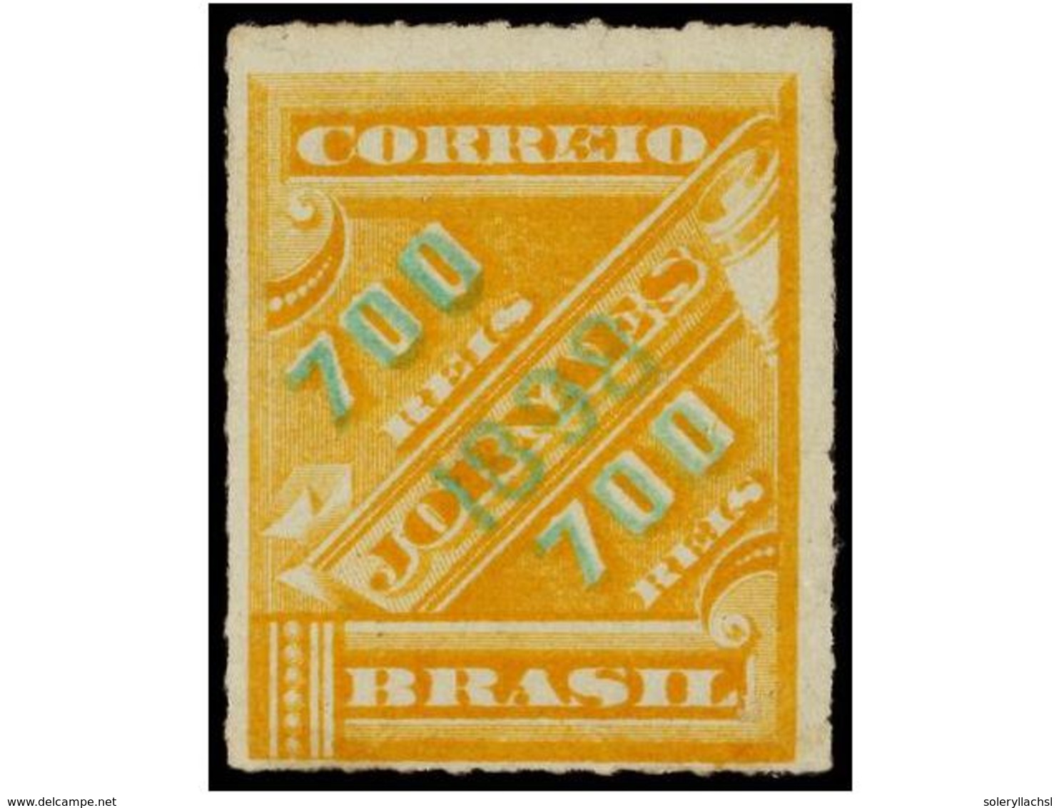 486 * BRASIL. Sc.126a. 1898. <B>700 Reis S. 700 Reis</B> Amarillo<B> ERROR </B>en Vez De 1.000. MAGNÍFICO Y RARO. Scott. - Sonstige & Ohne Zuordnung