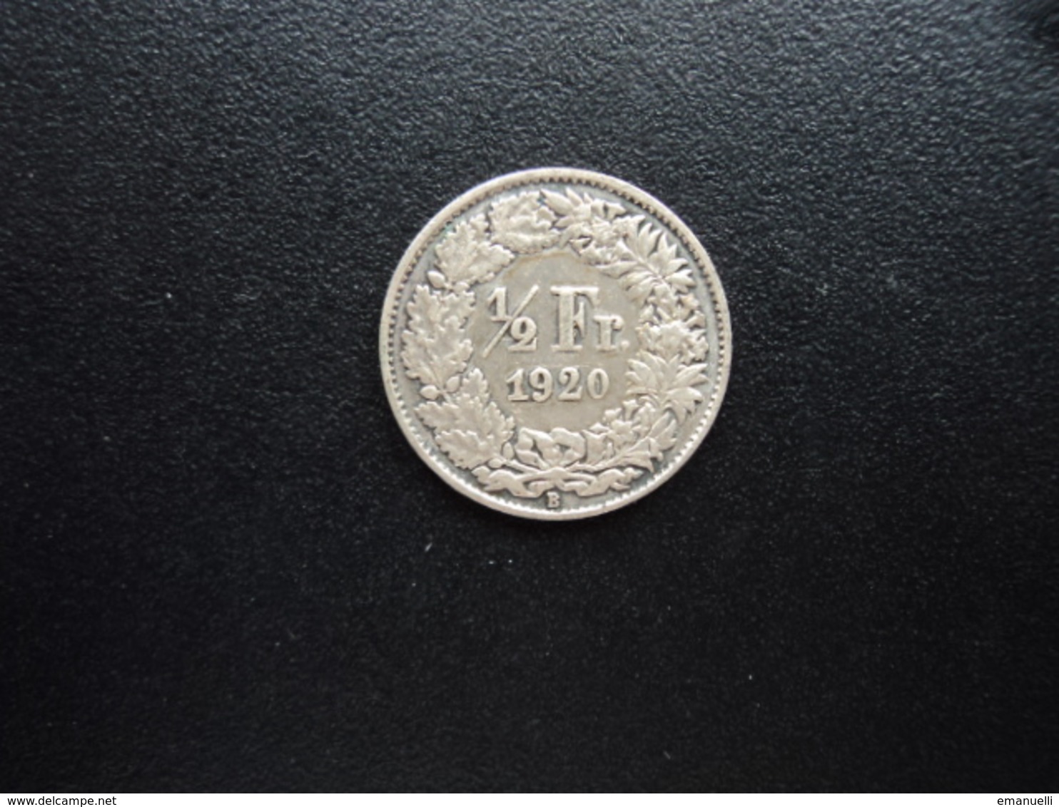 SUISSE : 1/2 FRANC  1920 B   KM 23       TTB - 1/2 Franken