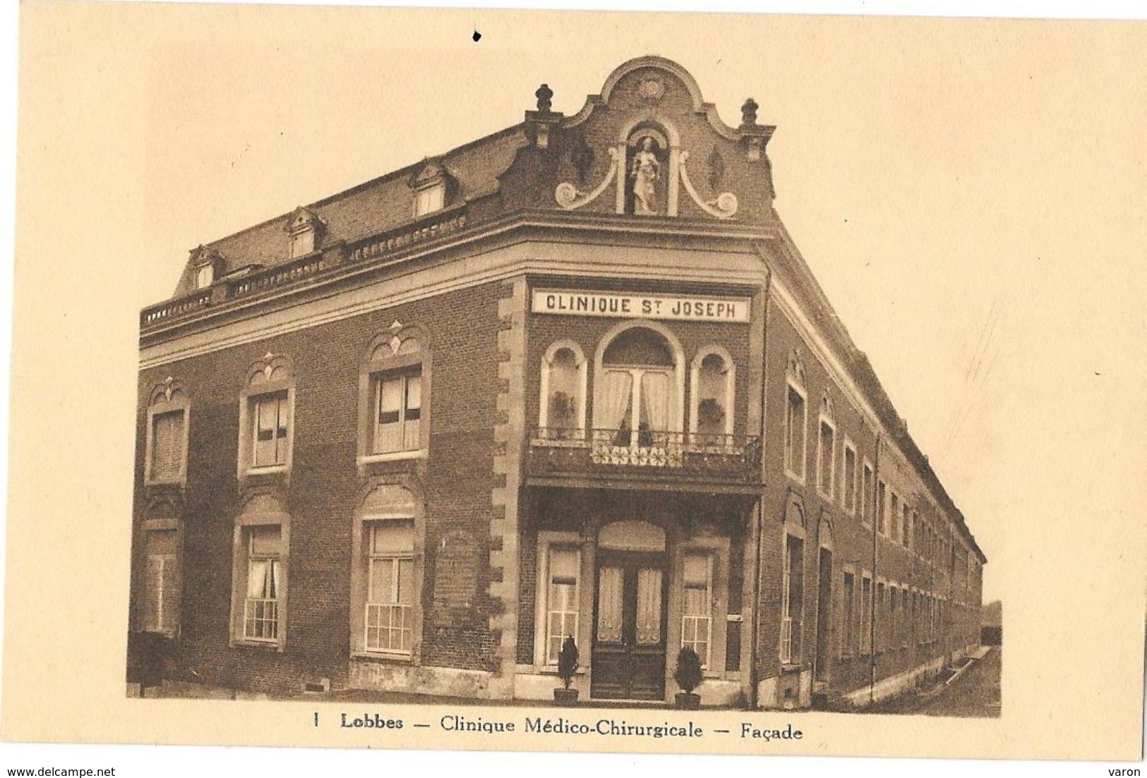 Belgique - LOBBES - CLINIQUE MEDICO-CHIRURGICALE ST JOSEPH - FACADE -  Carte N° 1 Edition Belge à Bruxelles écrite 1933 - Lobbes