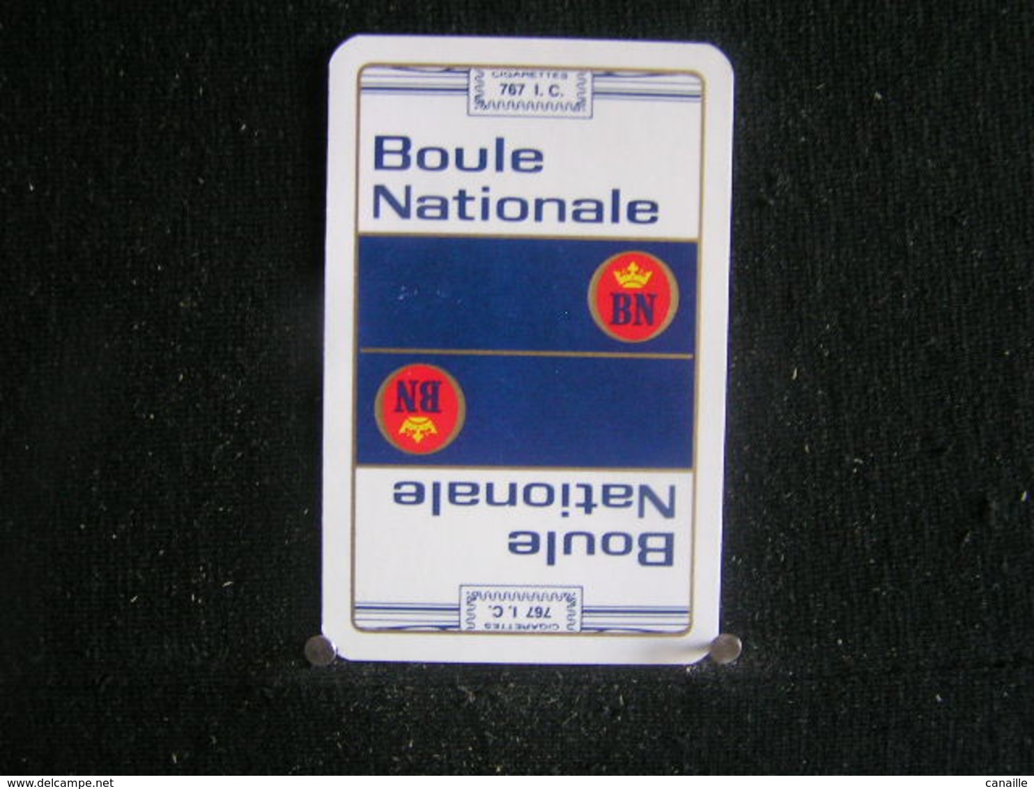 Playing Cards / Carte A Jouer/1 Dos De Cartes,Inscription  Publicitaire / Cigarettes - Boule Nationale. - Zigarettenhalter U. -spitzen