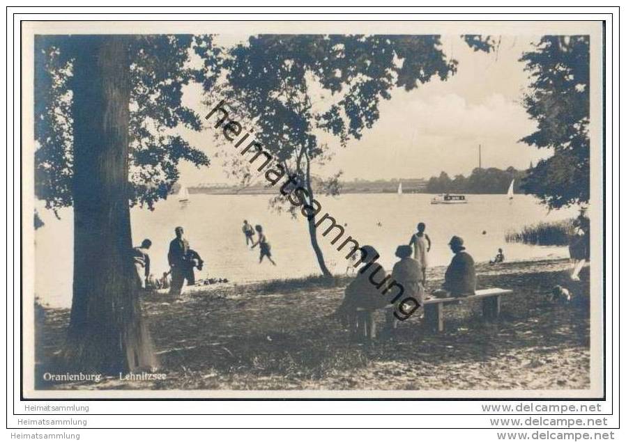 Oranienburg - Lehnitzsee - Foto-AK 1931 - Oranienburg