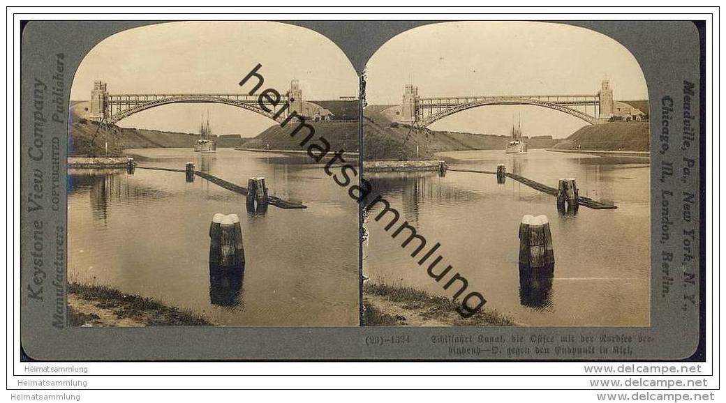 Nord-Ostsee-Kanal - Keystone View Company - Stereofotographie - Rendsburg